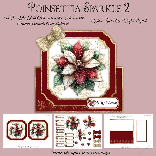 Over The Fold Poinsettia Sparkle 2