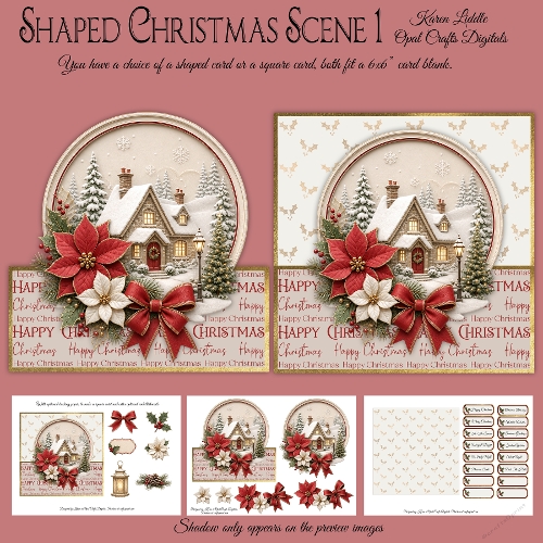 Shaped Christmas Scene 1 Mini Kit