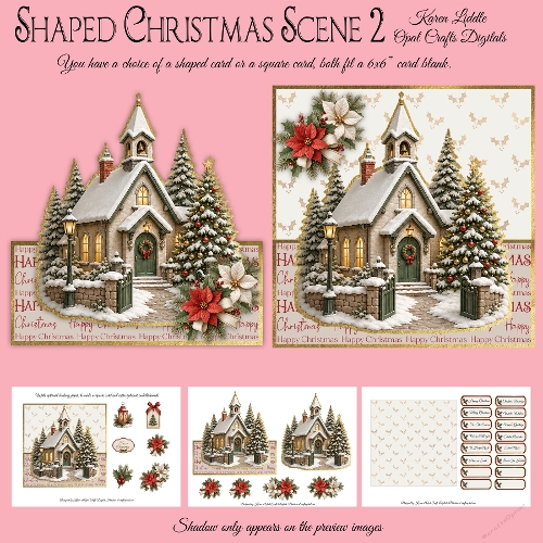 Shaped Christmas Scene 2 Mini Kit