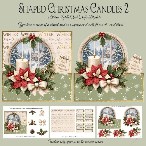 Shaped Christmas Candle 2 Mini Kit