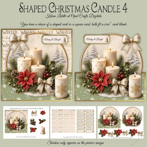 Shaped Christmas Candle 5 Mini Kit