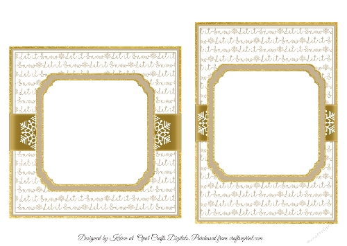 Hillside Cottage Card Fronts & Sentiments 1  Inserts - 6x6 & 5x7