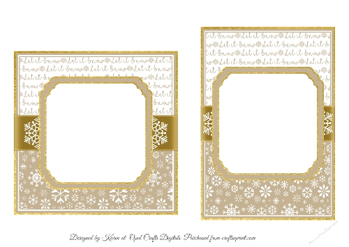 Hillside Cottage Card Fronts & Sentiments 2  Inserts - 6x6 & 5x7