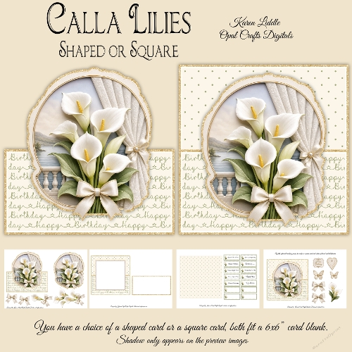 Shaped Calla Lilies Mini Kit