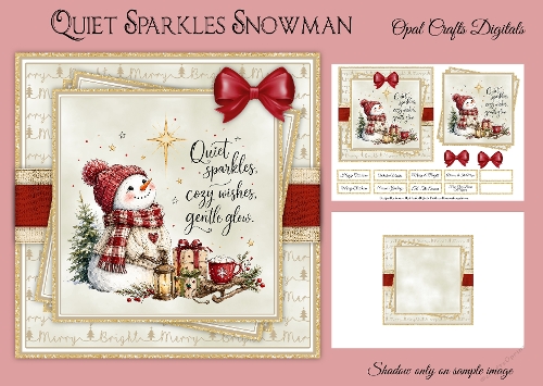 Quiet Sparkles Snowman - Base & Insert Kit 
