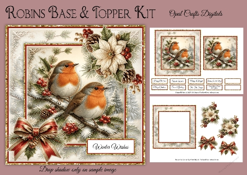 Robins Card Base & Topper Kit