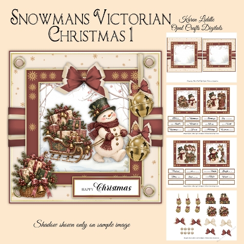 Snowmans Victorian Christmas 1 6x6 Mini Kit