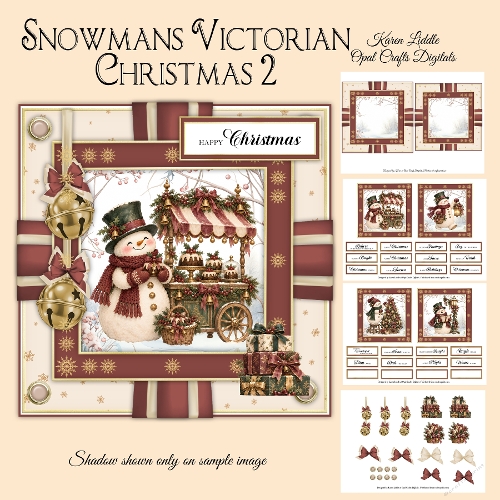 Snowmans Victorian Christmas 2 6x6 Mini Kit