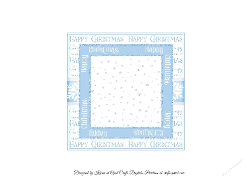 Cute Blue Christmas 1, 2 & 3 Insert