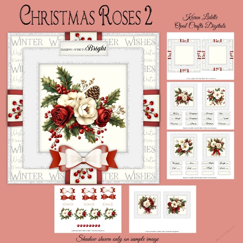 Christmas Roses 2 6x6 Mini Kit