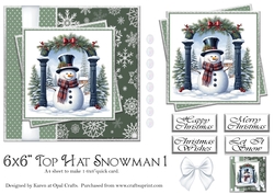Top Hat Snowman 1