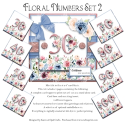 Floral Number Set 2