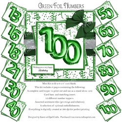 Green Foil Numbers
