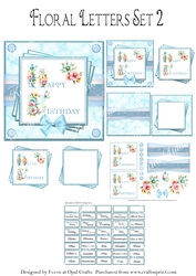 Floral Letters Set 2