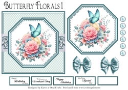 Butterfly Florals 1
