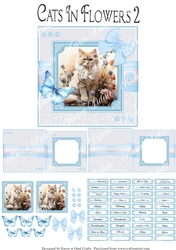 Cats In Flowers 2