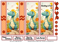 Dinosaur Bookmark Card 2