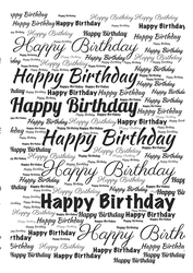 Happy Birthday Words Background Paper 11