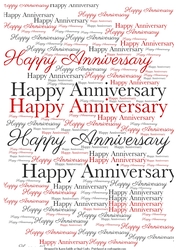 Happy Anniversary Word Backing Paper