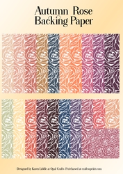 Autumn Rose Backing Papers