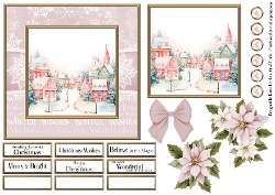 Christmas Scenes Pink 2
