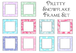 Pretty Snowflake Frames