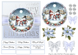 Snowmen Circles 11