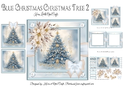 Blue Christmas Tree 2