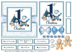 Blue Babys 1st Christmas 1