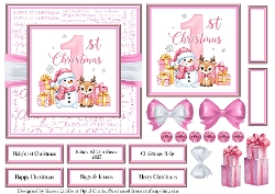 Pink Babys 1st Christmas 1