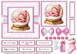 Pink Babys 1st Christmas 2