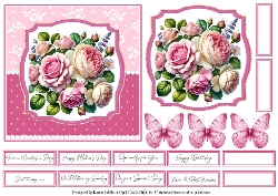 Roses 2 Card Base & Topper Kit - 6x6