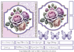 Roses 3 Card Base & Topper Kit - 6x6