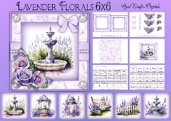 Lavender Florals 6x6