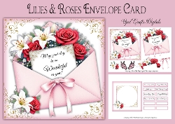 Lilies & Roses Envelope Card