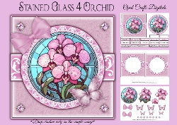 Stained Glass Orchid Mini Kit