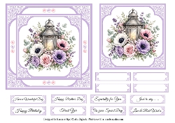 Pastel Florals 2 Card Base & Topper Kit