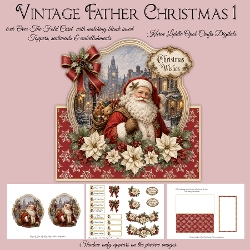 Over The Fold Vintage Father Christmas