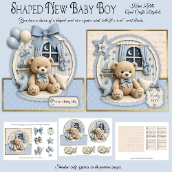 Shaped New Baby Boy 5 Mini Kit