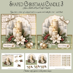 Shaped Christmas Candle 3 Mini Kit