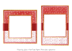 Cute Santa & Snowman Card Fronts & Sentiments 5 Inserts - 6x6 & 5x7