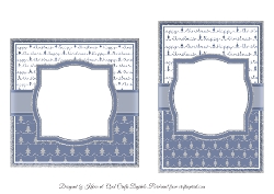 Christmas Cottage Card Fronts & Sentiments 2 Inserts - 6x6 & 5x7