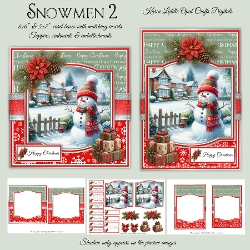 Snowmen 2 Mini Kit 6x6 & 5x7 Cards