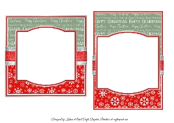 Snowman 2 Mini Kit Inserts 5x7 & 6x6