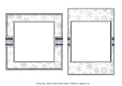 Black & White Santa Inserts - 6x6 & 5x7