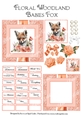 Floral Woodland Babies - Fox