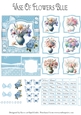 Vase Of Flowers Blue