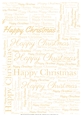Glitter Happy Christmas Word Backing Paper