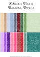 Silent Night Word Backing Paper - Coloured Background