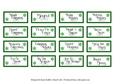Flourish Christmas Sentiment Tiles in Green